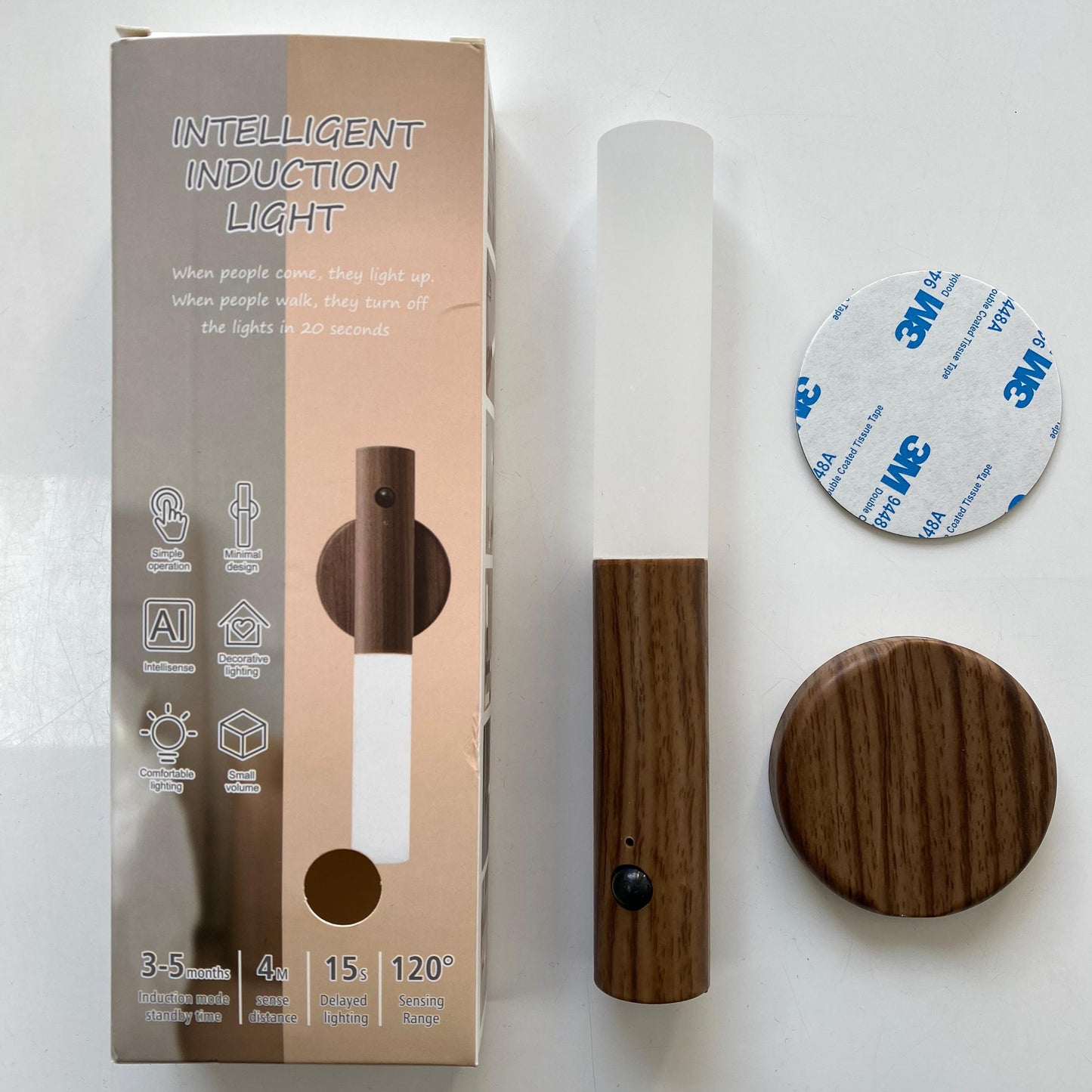 Lámpara Inteligente con Sensor de Movimiento | Recargable USB y Diseño Minimalista