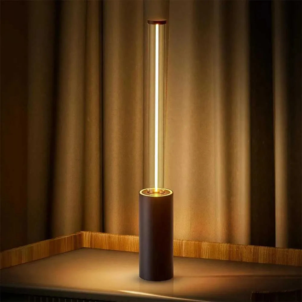 LÁMPARA DE MESA LED RECARGABLE – Luz Regulable + USB + Portátil | Diseño Moderno para Leer, Viajar o Ambientar