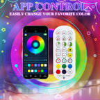 LUZ DE NUBE LED INTELIGENTE DuoCo StripX – 24 pulgadas | App + Música + Voz | La Nube Más Genial de Tu Habitación