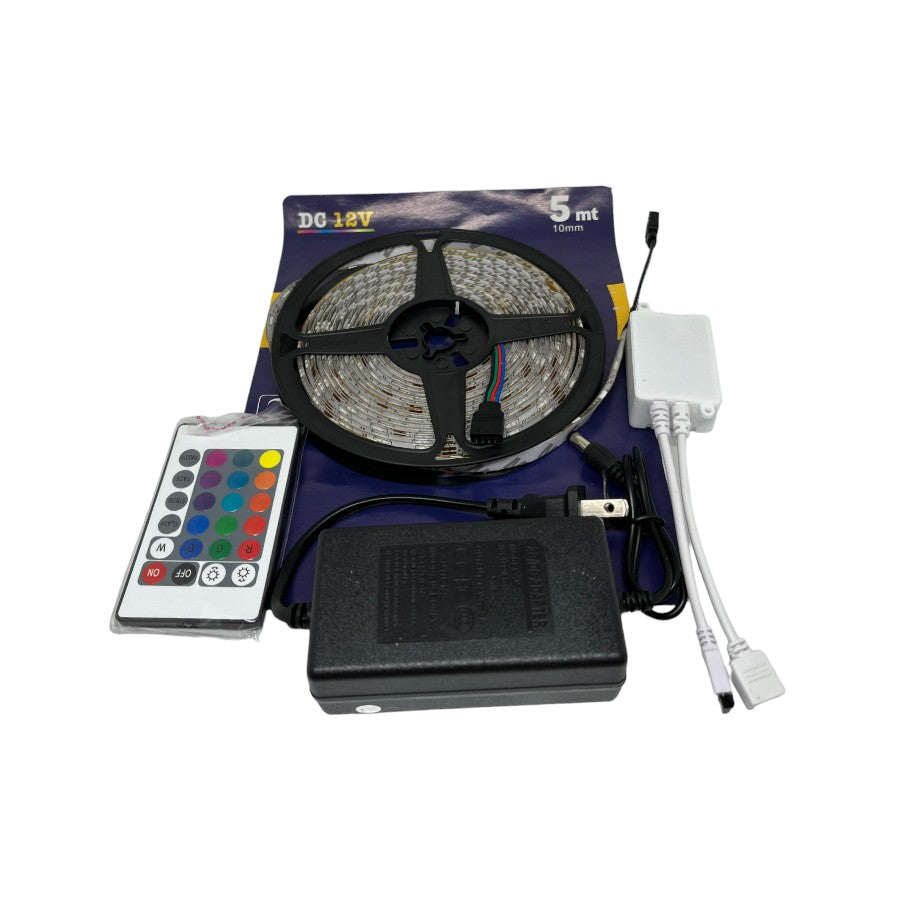 Cinta LED 5 Metros 12V – Luz Decorativa Flexible Autoadhesiva