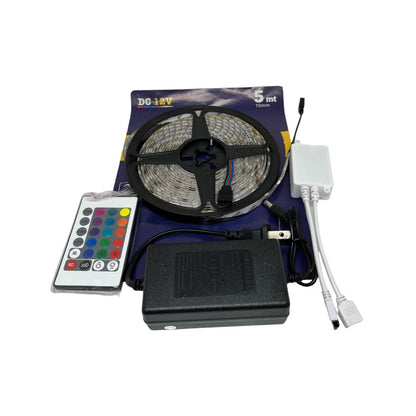 Cinta LED 5 Metros 12V – Luz Decorativa Flexible Autoadhesiva