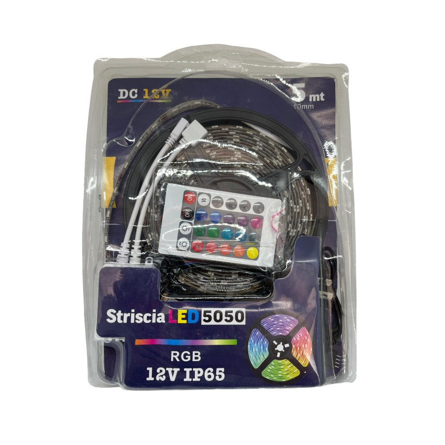 Cinta LED 5 Metros 12V – Luz Decorativa Flexible Autoadhesiva