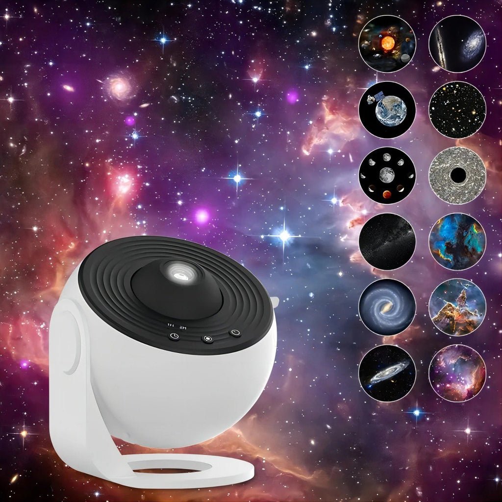 Proyector Planetario Galaxy 360° – Luz Nocturna Estelar HD 13 en 1