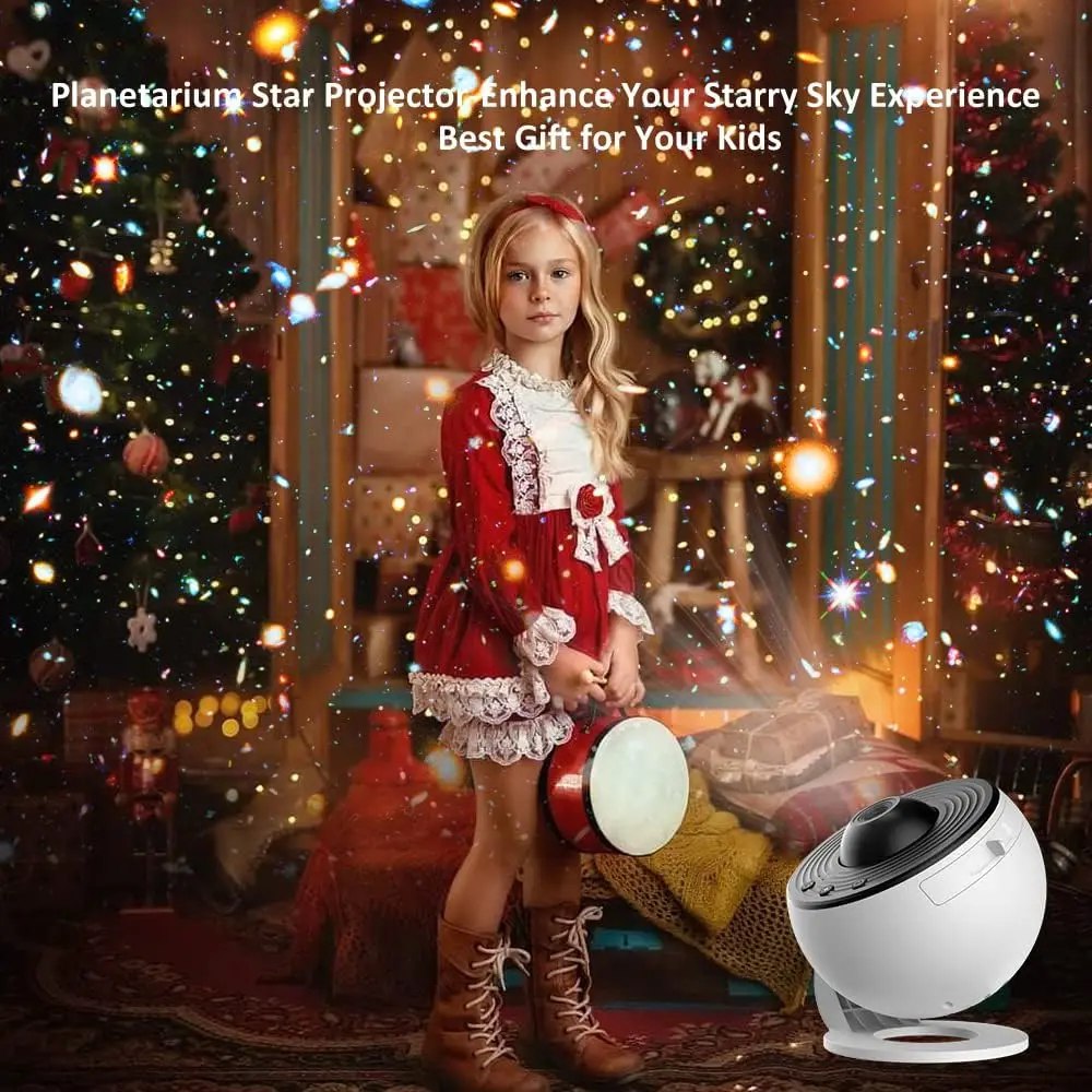 Proyector Planetario Galaxy 360° – Luz Nocturna Estelar HD 13 en 1