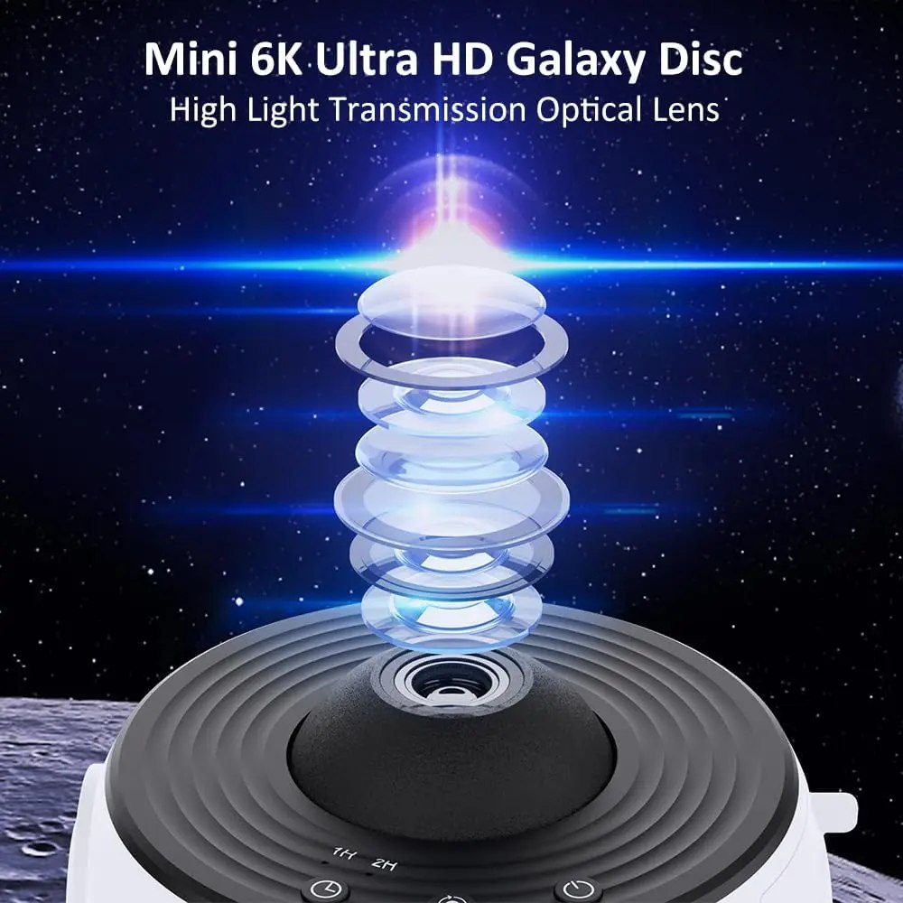 Proyector Planetario Galaxy 360° – Luz Nocturna Estelar HD 13 en 1
