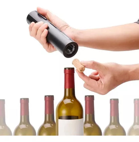 Sacacorchos Eléctrico 4 en 1 | Abridor de Vino + Tapón al Vacío + Vertedor + Cortacápsulas