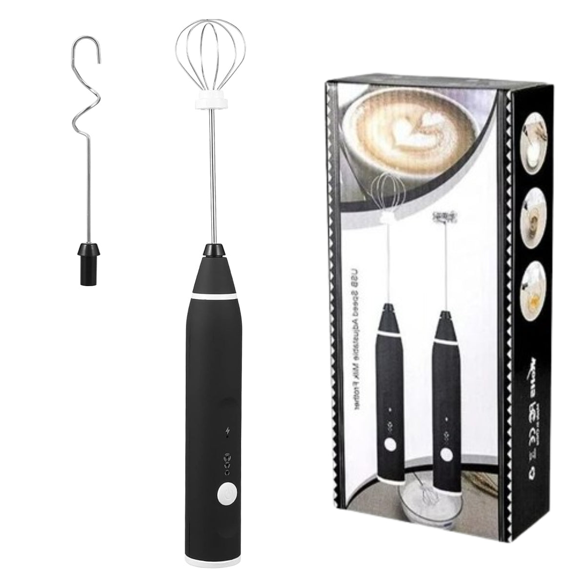 Mini Batidor Eléctrico Portátil USB – Espumador de Leche y Mezclador Multifuncional