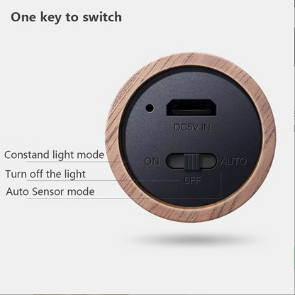 Lámpara Inteligente con Sensor de Movimiento | Recargable USB y Diseño Minimalista