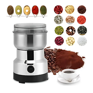 Molinillo Eléctrico de Granos en Acero Inoxidable 200W – Alta Potencia y Diseño Compacto