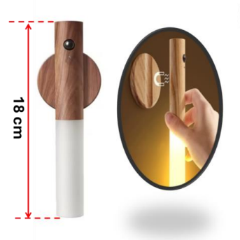 Lámpara Inteligente con Sensor de Movimiento | Recargable USB y Diseño Minimalista