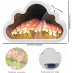 LAMPARA NUBE TULIPANES