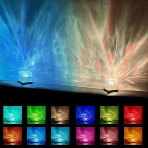 Proyector LED Aurora Boreal Multicolor con Control Remoto | Luz Ambiental Relajante