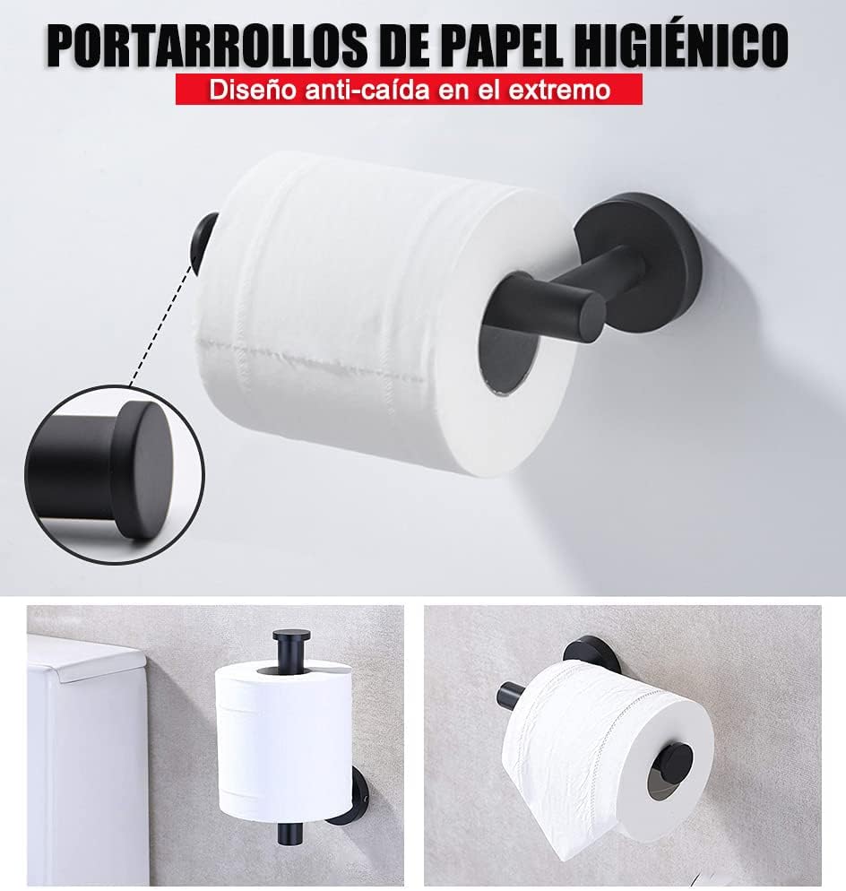 Set de Accesorios de Baño de Acero Inoxidable CKKBJ3K – 20 Piezas