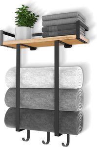 Toallero Plegable de Madera Atikus – Diseño funcional y elegante