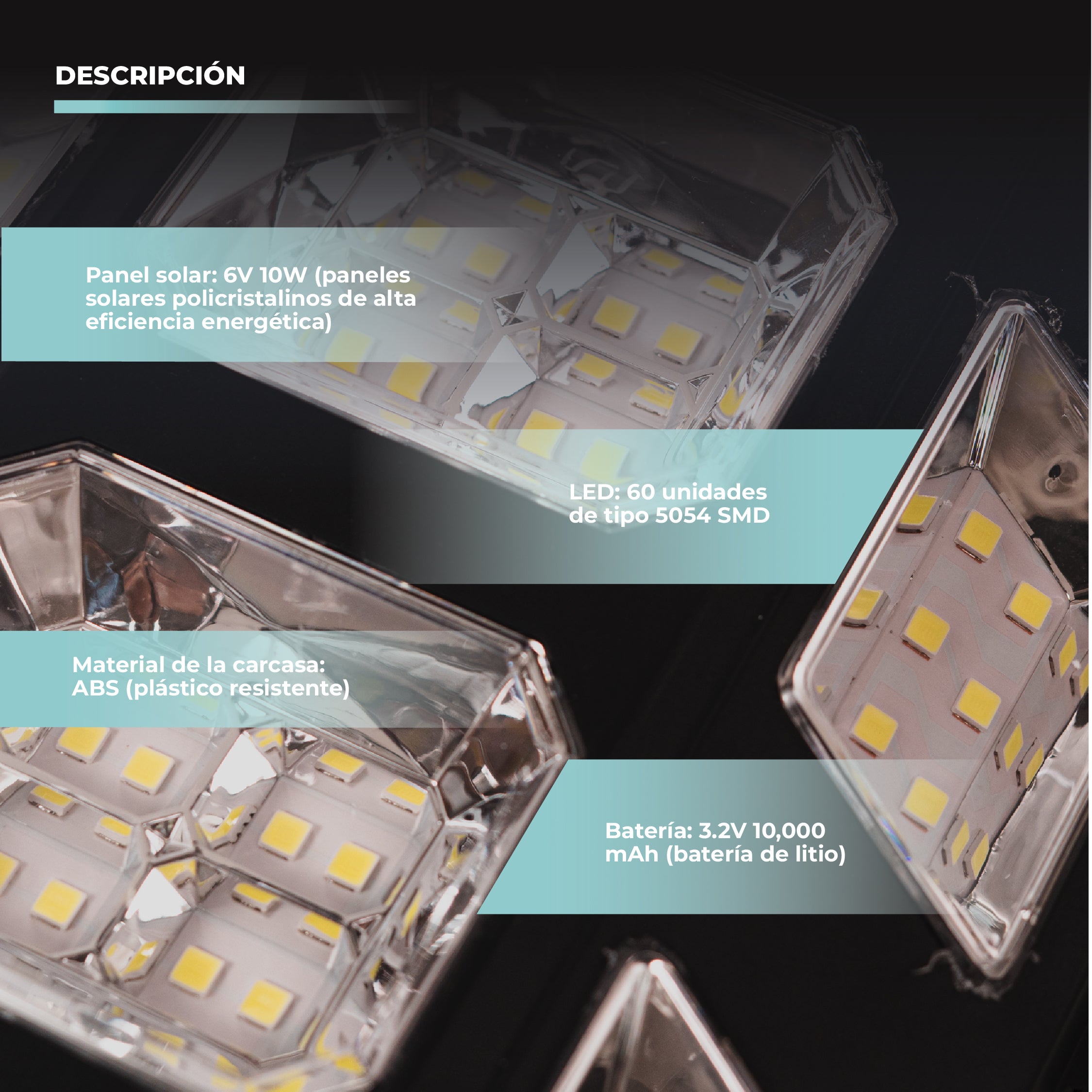Lámpara Solar LED Atikus 300W con Control Remoto – Iluminación Potente y Eficiente