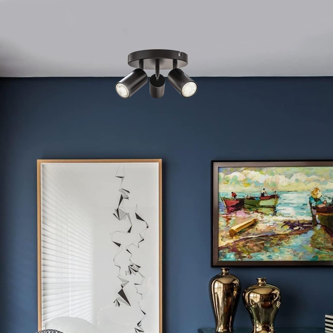 Lampara Tipo Spot Redondo Gu10 X 3 Unid