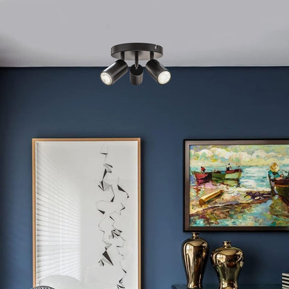 Lampara Tipo Spot Redondo Gu10 X 3 Unid