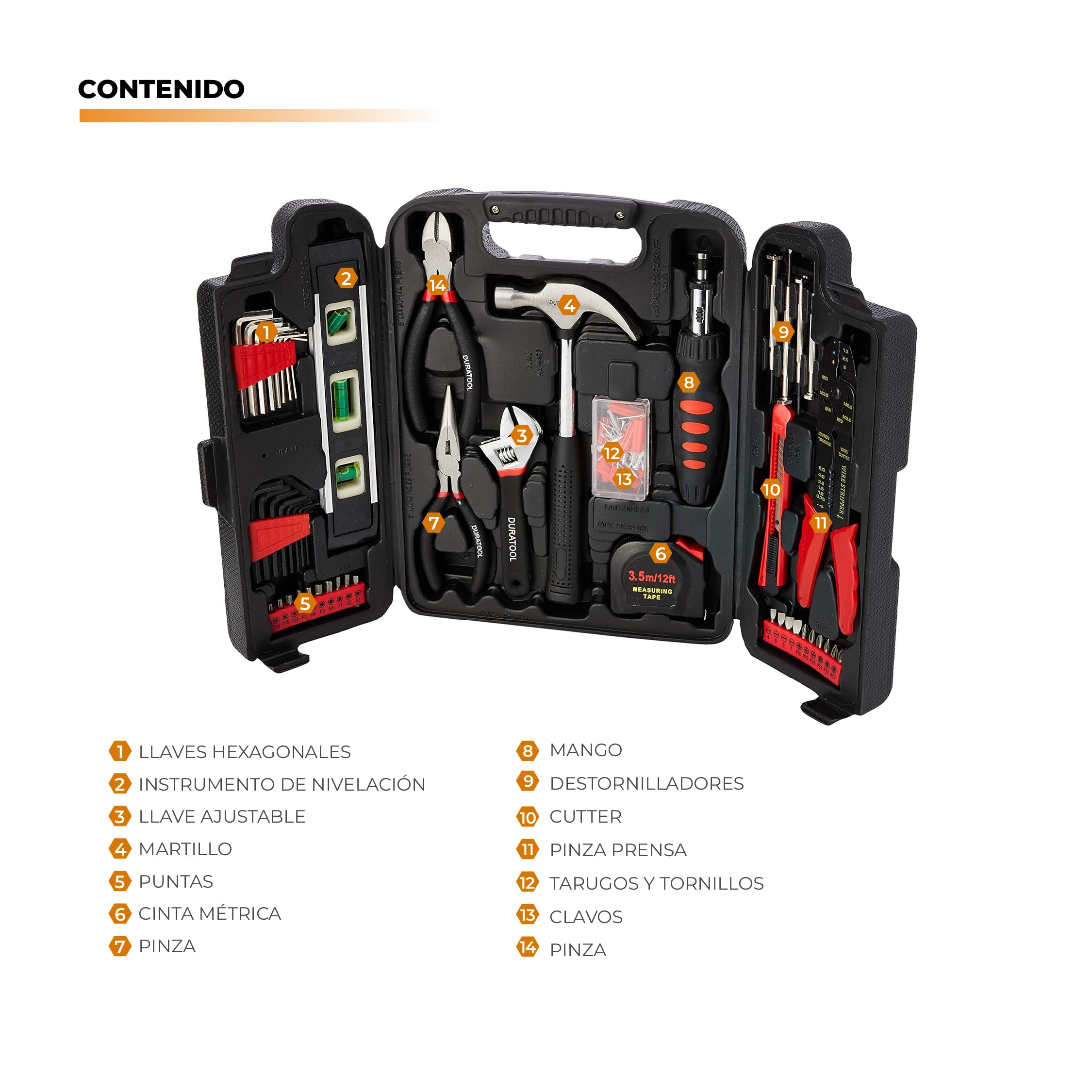 Herramientas Manuales 129 Piezas