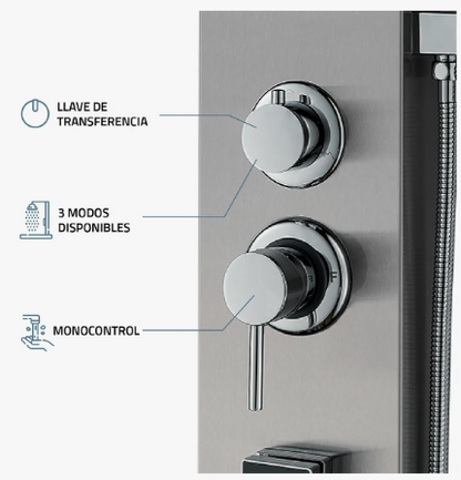 Torre de Ducha Hidromasaje Praga Monomando – Lujo y bienestar en tu baño