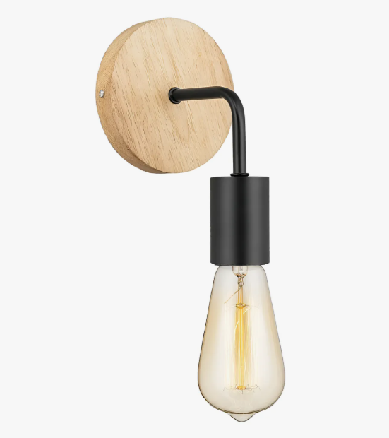 Lámpara Aplique Vintage Basic Negra – Estilo clásico con elegancia moderna