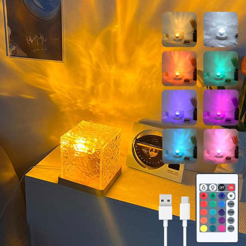 Proyector LED Aurora Boreal Multicolor con Control Remoto | Luz Ambiental Relajante