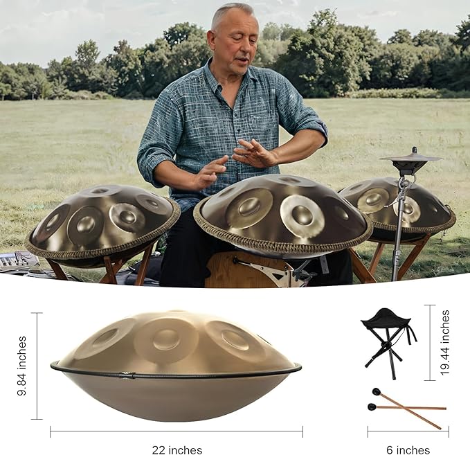 HandPan de Acero Nitrurado – El Instrumento Que Transforma Tu Mente y Tu Espacio