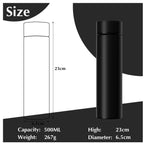 Botella Inteligente con Pantalla LED – Acero Inoxidable 304 | 500 ml