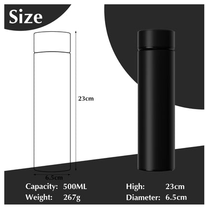 Botella Inteligente con Pantalla LED – Acero Inoxidable 304 | 500 ml