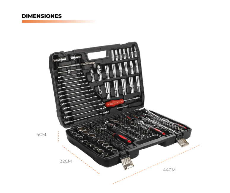 Juego de Herramientas Profesional 216 Piezas – Completo y de Alta Precisión