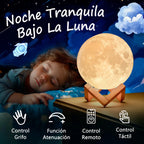 LAMPARA LUNA 3D (control)
