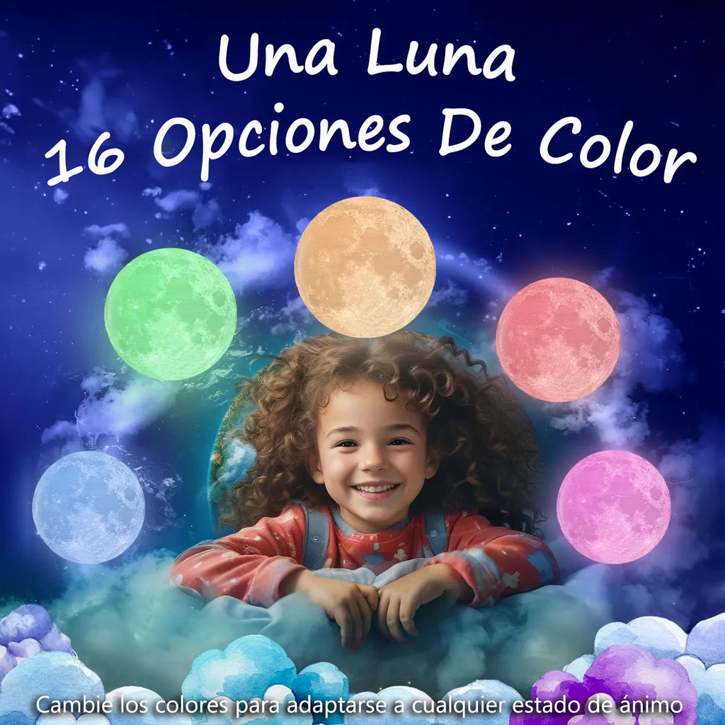 LAMPARA LUNA 3D (control)