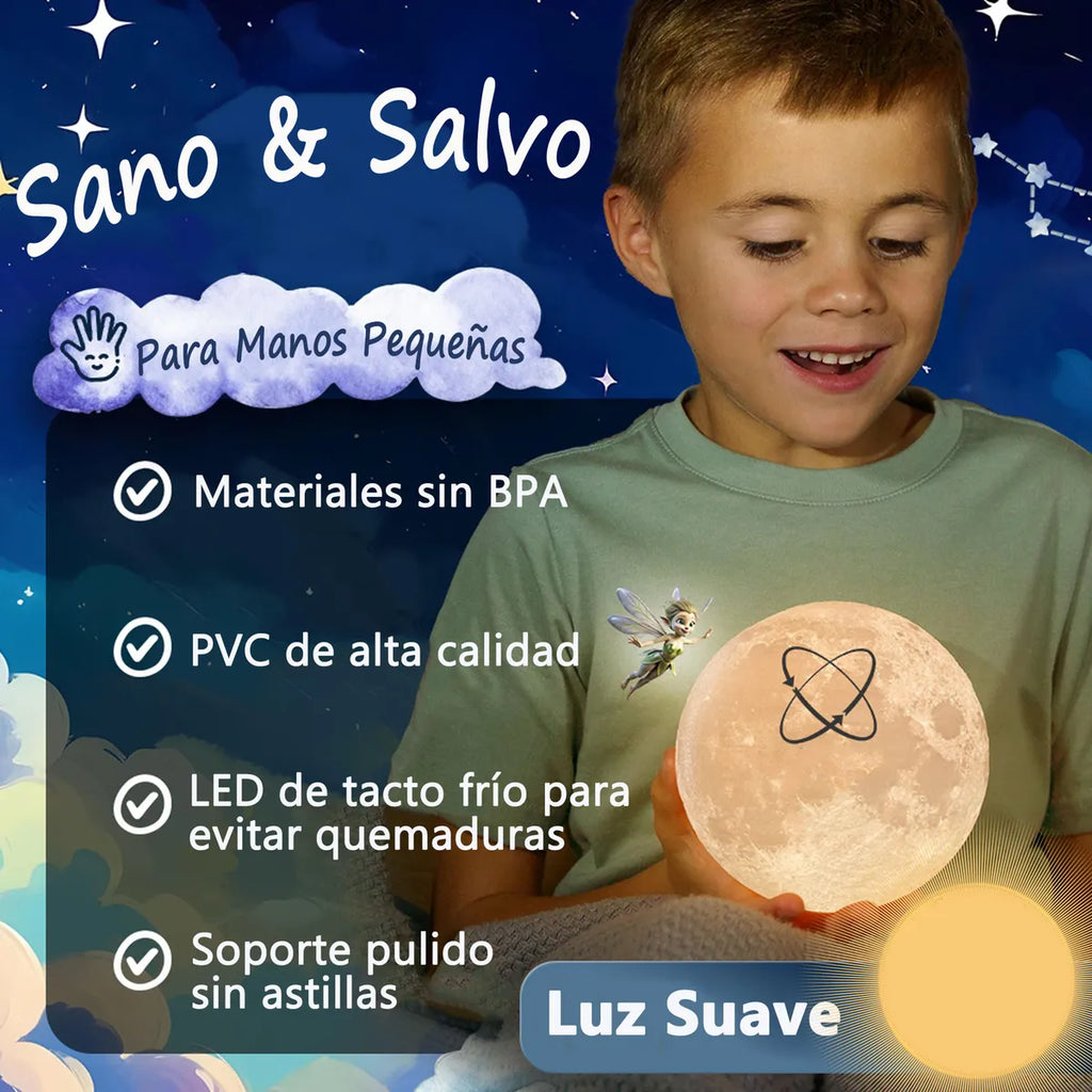 LAMPARA LUNA 3D (control)