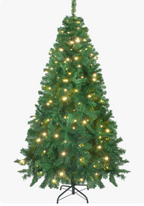Árbol de Navidad Verde con Luces LED – 1.9 m | 736 Ramas | Jardimex