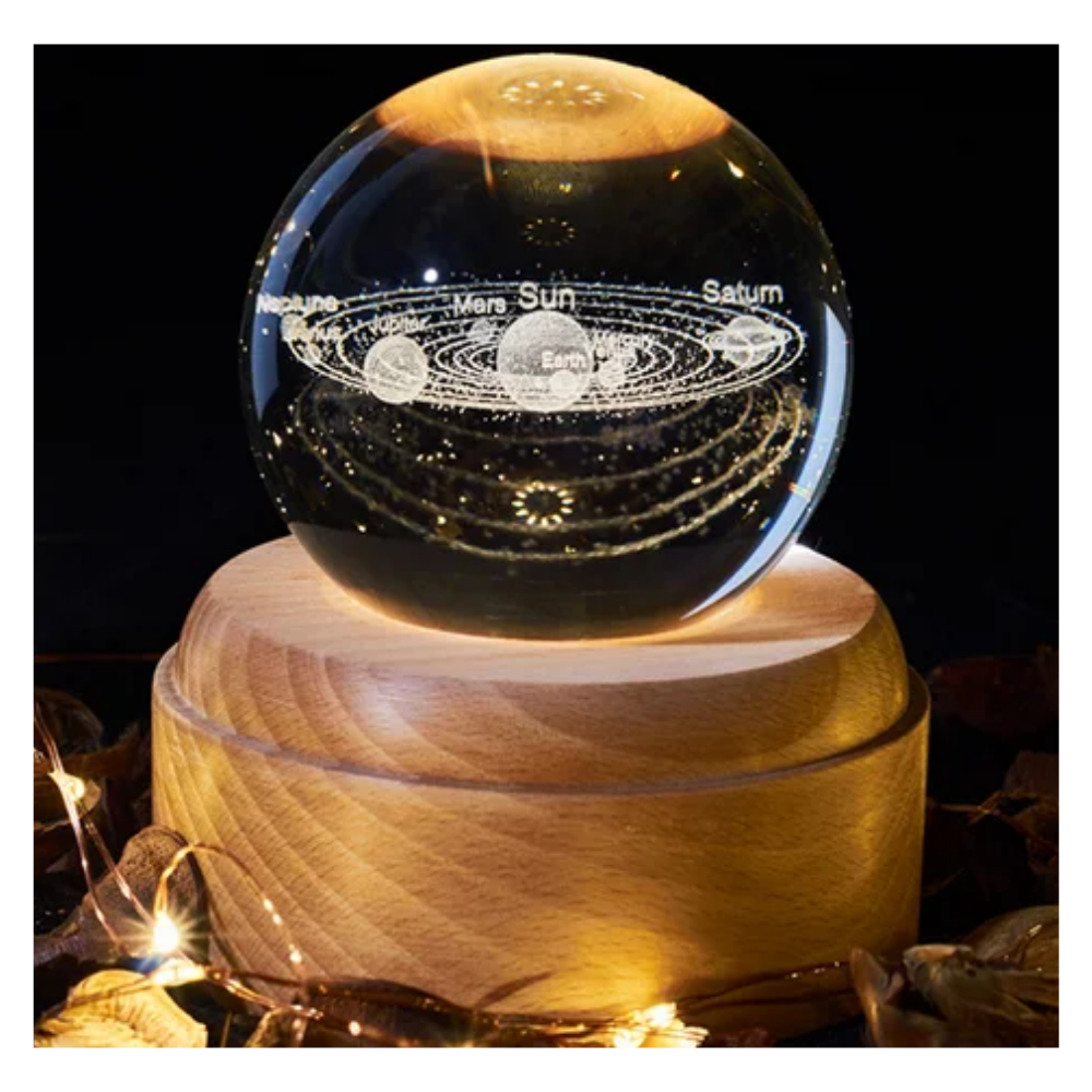 Esfera Giratoria Lampara 8cm Luz