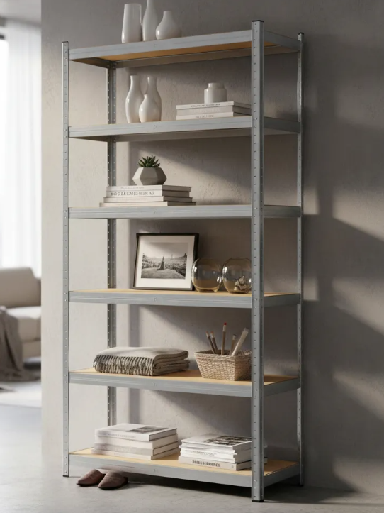 ESTANTE RACK 5 GRIS – 175 kg de Capacidad, Acero Sólido, Sin Herramientas