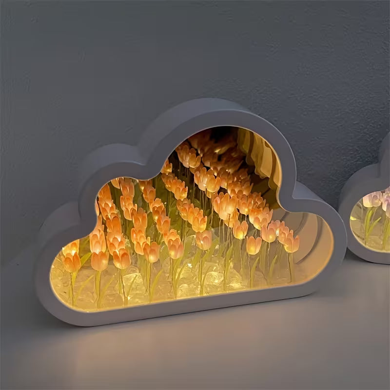 LAMPARA NUBE TULIPANES