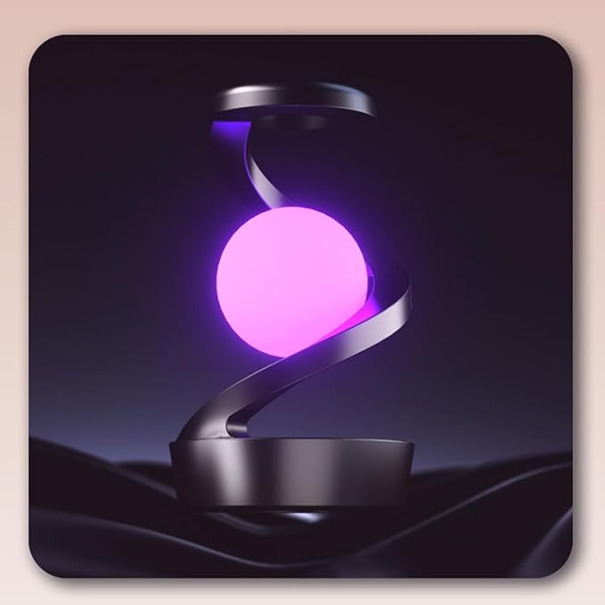 LÁMPARA DE MESA LEVITANTE 3D CON CARGA INALÁMBRICA