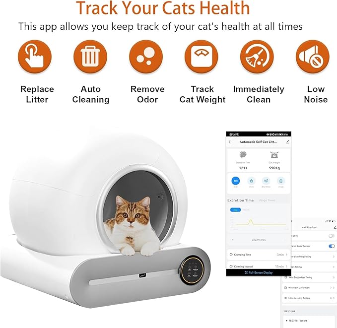 Arenero Automático para Gatos Uso Diario