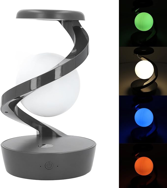 LÁMPARA DE MESA LEVITANTE 3D CON CARGA INALÁMBRICA