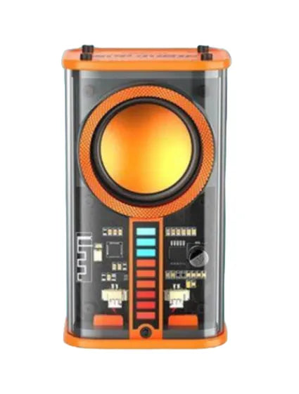ALTAVOZ PARLANTE INALÁMBRICO TRANSPARENTE K07 – Bluetooth 5.0 + Luces Sincronizadas + Micrófono + Diseño Único