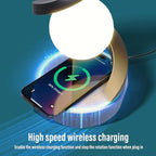 LÁMPARA DE MESA LEVITANTE 3D CON CARGA INALÁMBRICA