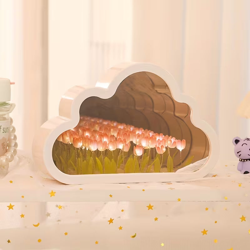 LAMPARA NUBE TULIPANES