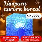 Proyector LED Aurora Boreal Multicolor con Control Remoto | Luz Ambiental Relajante