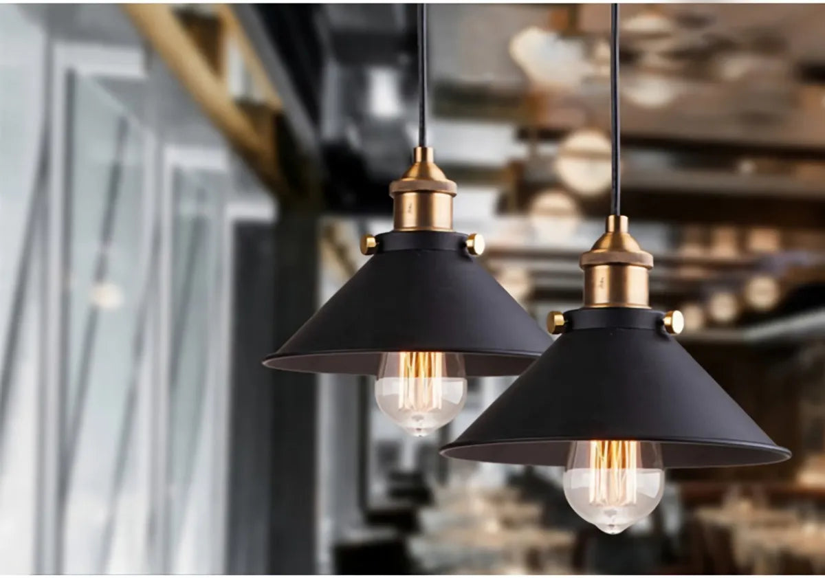 LÁMPARA DE TECHO RETRO INDUSTRIAL ANIU - Edición Premium (25cm) - Incluye Bombillo + Garantía 90 días