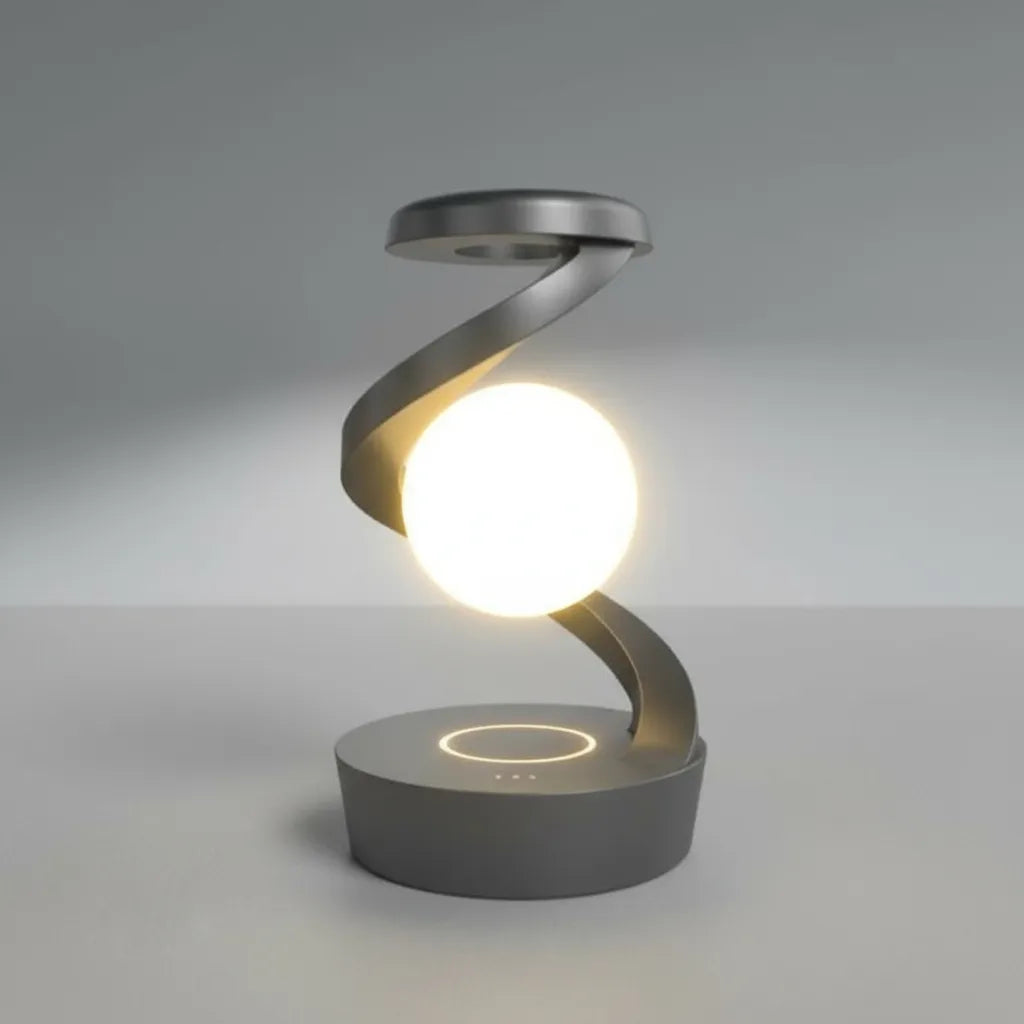 LÁMPARA DE MESA LEVITANTE 3D CON CARGA INALÁMBRICA