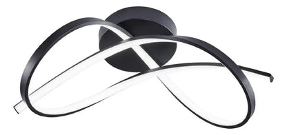 Lámpara de Techo Olas Metal Negro 49 cm Atikus – Estilo moderno con diseño artístico