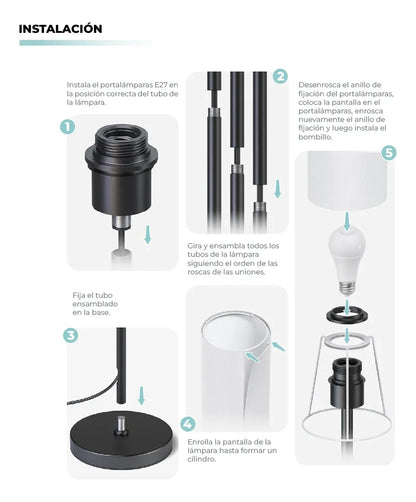 Lámpara de Pie Moderna RGB Minimalista Inteligente