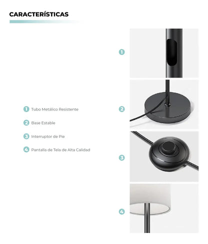 Lámpara de Pie Moderna RGB Minimalista Inteligente