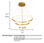 Lámpara de Techo Colgante 3 Anillos Negra Atikus – Iluminación moderna y sofisticada para tu hogar