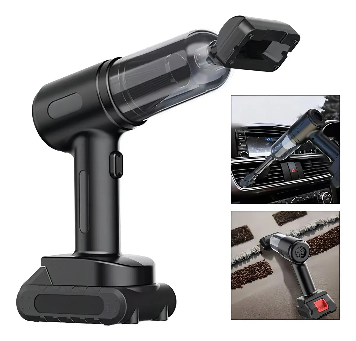 Aspiradora para Auto 3 en 1 SEISA 120W Inalámbrica – Potencia y Comodidad en tus Manos